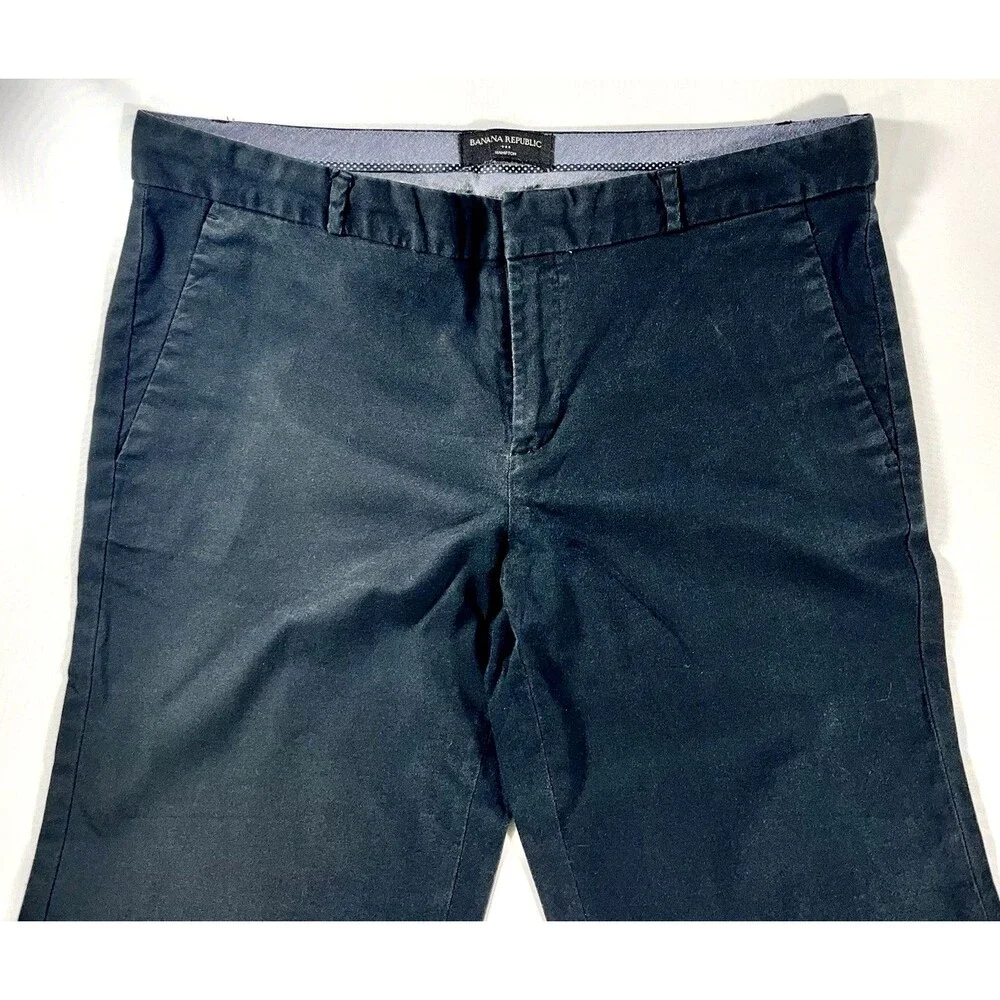 Banana Republic Women's Size 10 Black Cotton Pants - Picture 4 of 8